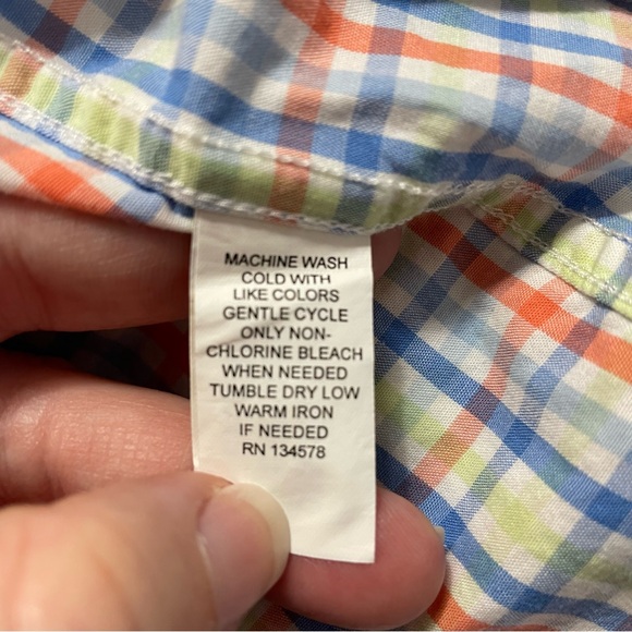 Vineyard Vines by Shep & Ian Whale Shirt Cotton Plaid Button Down Men's Size L - Picture 9 of 11